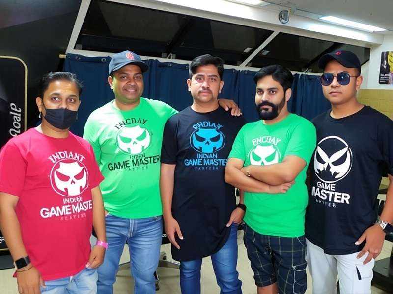 Indian Game Master - Community Meetup Indian Game Master community meetup in Mumbai with players wearing game merchandise